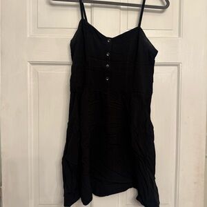 Express Black Buttoned dress
